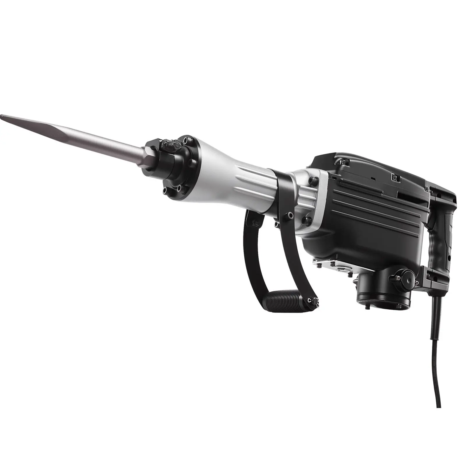 VEVOR Demolition Jack Hammer, 2800 W Powerful Electric Jackhammer, 1200 BPM Concrete Breaker with 3 Chisels, a Clay Spade, Carrying Case, Gloves, for Concrete, Wall, Brick, Tile and Foundation - Image 8