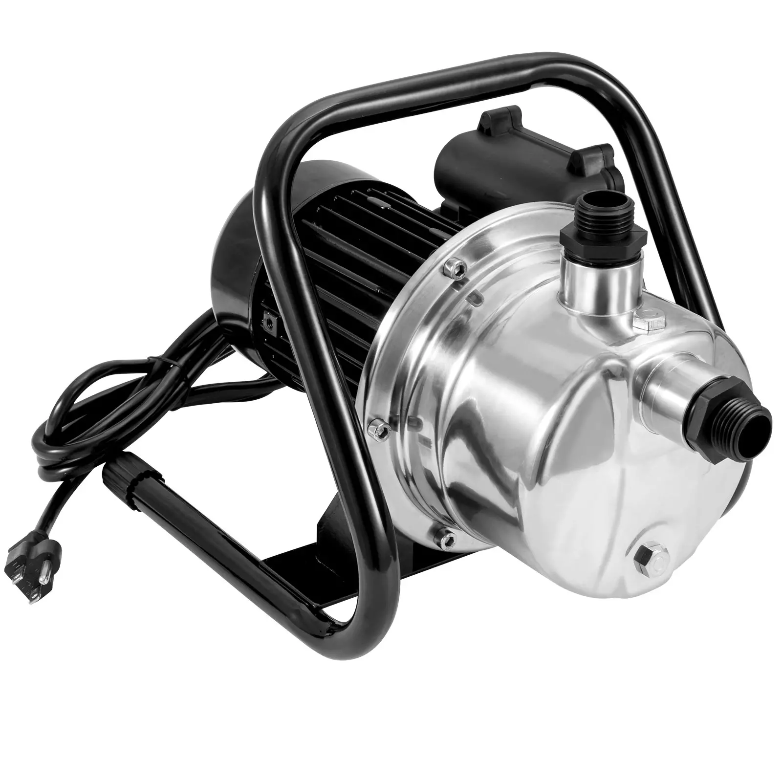 VEVOR Shallow Well Pump, 1.5 HP 115V, 1200 GPH 164 ft Height, 87 psi Max Pressure, Portable Stainless Steel Sprinkler Booster Jet Pumps for Garden Lawn Irrigation system, Lake Fountain, Water Transfer - Image 10