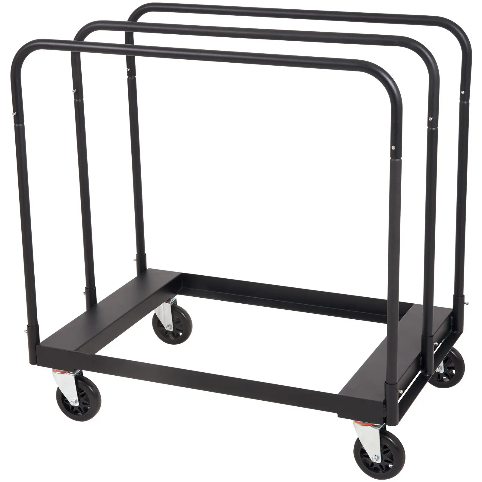 VEVOR Drywall Cart, 1500 LBS Panel Dolly Cart with 36.02" x 24.02" Deck and 5" Swivel Wheels, Heavy-Duty Drywall Sheet Cart, Handling Wall Panel, Sheetrock, Lumber, for Garage, Home, Warehouse - Image 8