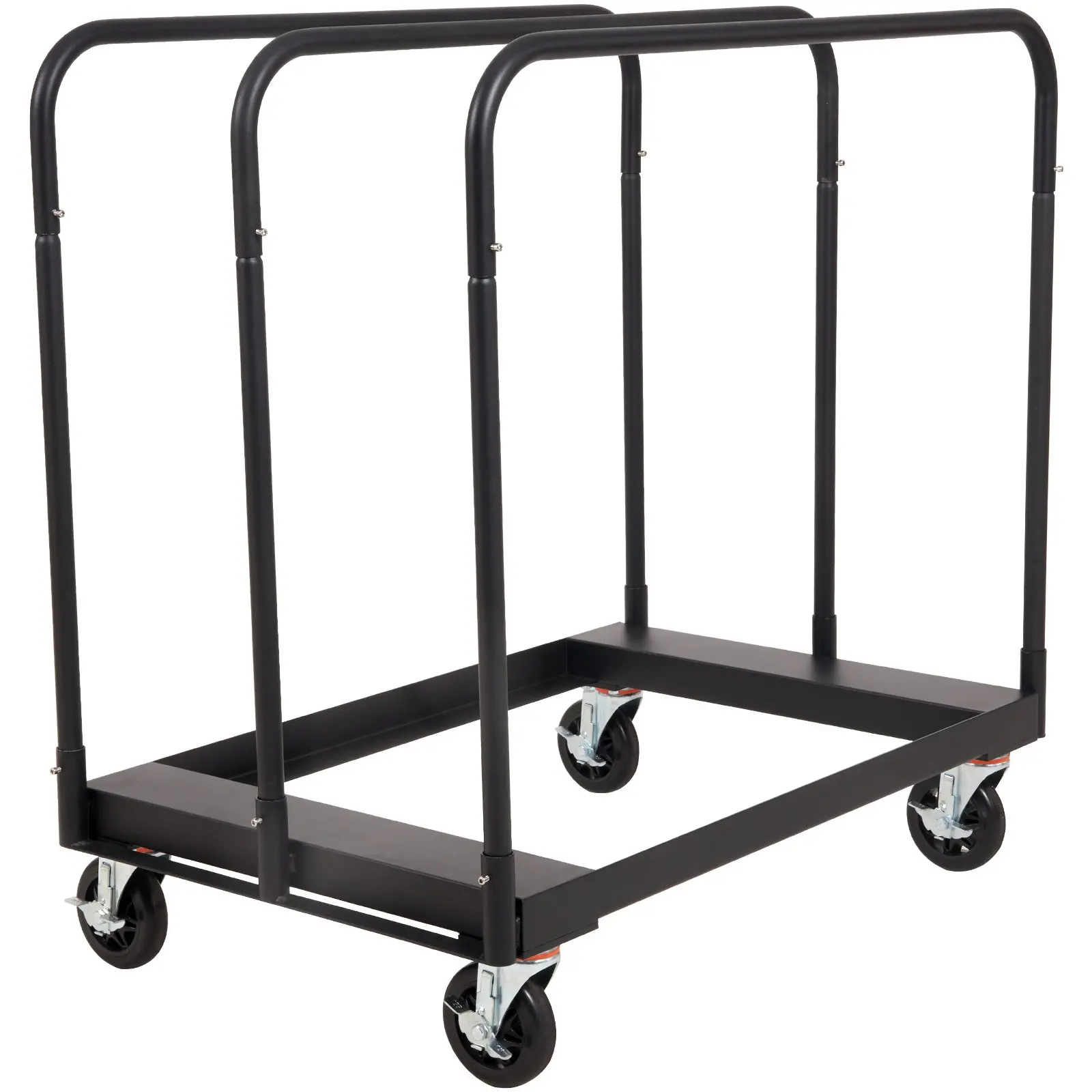 VEVOR Drywall Cart, 1500 LBS Panel Dolly Cart with 36.02" x 24.02" Deck and 5" Swivel Wheels, Heavy-Duty Drywall Sheet Cart, Handling Wall Panel, Sheetrock, Lumber, for Garage, Home, Warehouse - Image 9