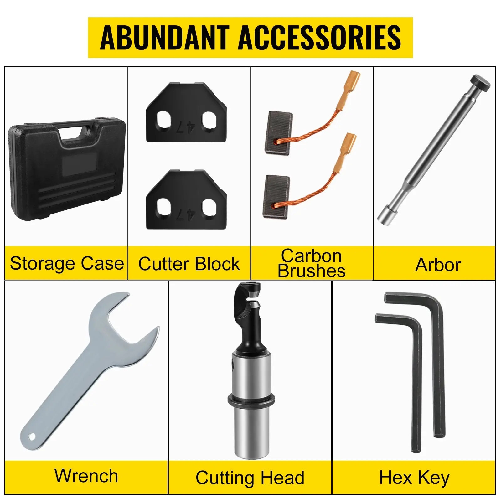 VEVOR Electric Sheet Metal Cutter, 380W Power, 1800RPM Rotor Speed, 0.07in/1.8mm Cutting Capacity, Includes Replacement Blades and Storage Case, Ideal for Stainless Steel, Aluminium, Plastic - Image 4