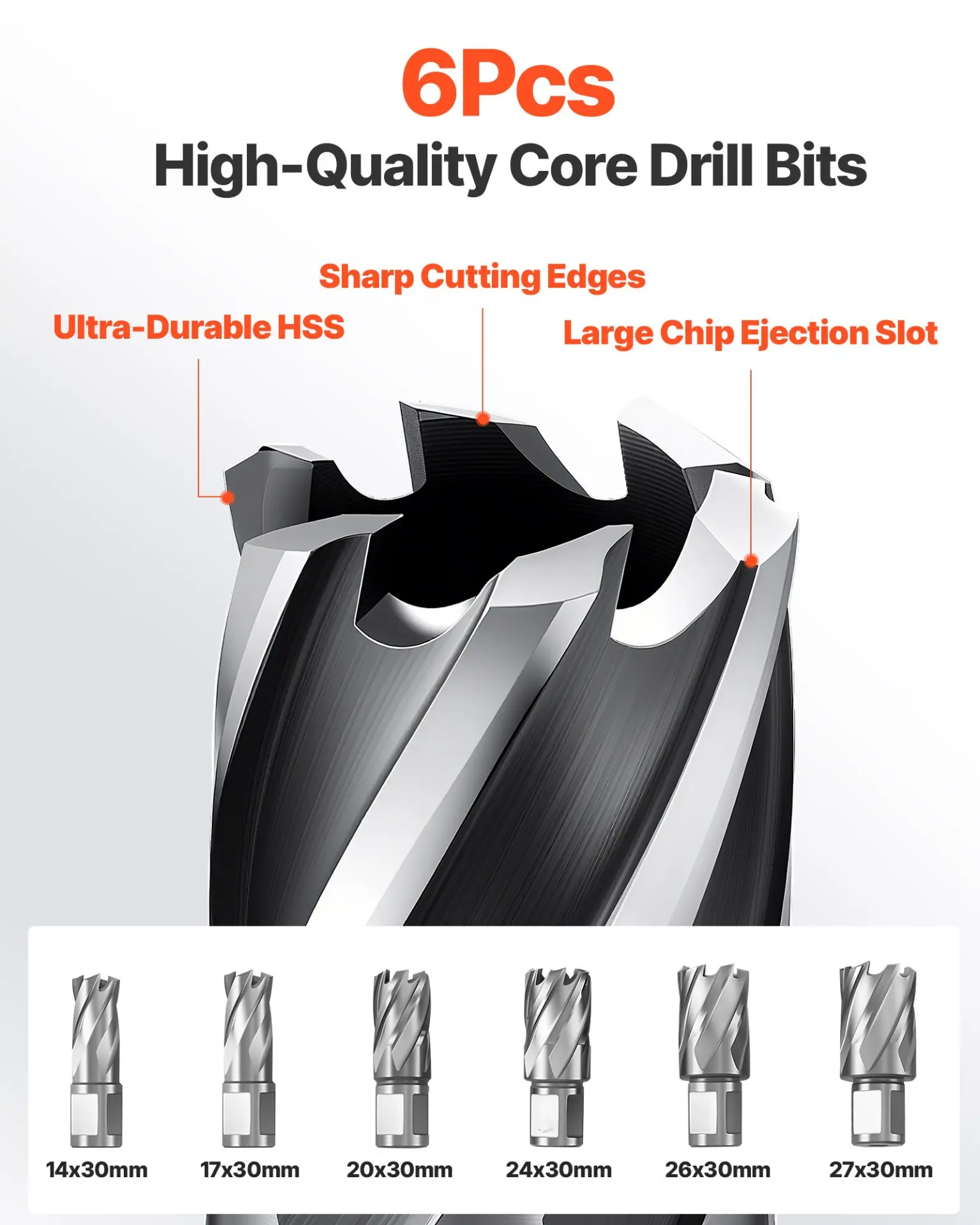 VEVOR 1300 W Taladro de Columna Magnetico Perfil Bajo, Taladro de Columna Portatil con Vastago Weldon 10000 N de Fuerza, 650 RPM de Velocidad, 35 mm de Diametro Interior para Superficies Metalicas - Image 3