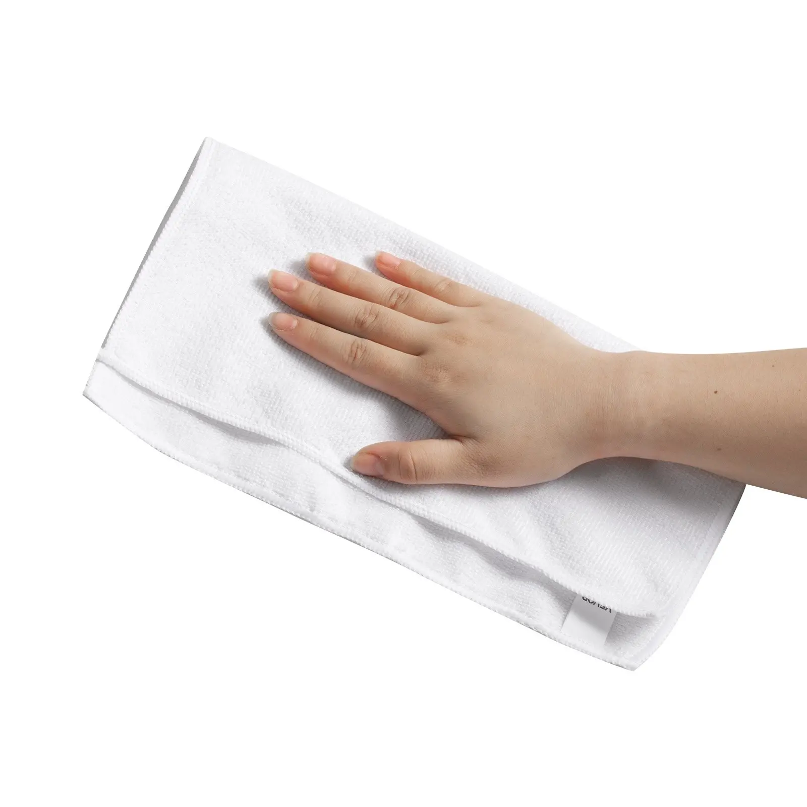 VEVOR 50 Pack White Microfiber Cleaning Cloth, 12 x 12 in Premium Microfiber Towels, Lint-Free and Scratch-Free, Absorbent Cleaning Rags for Car, Household, Kitchen, Window, SPA, Hotel & Bathroom - Image 10